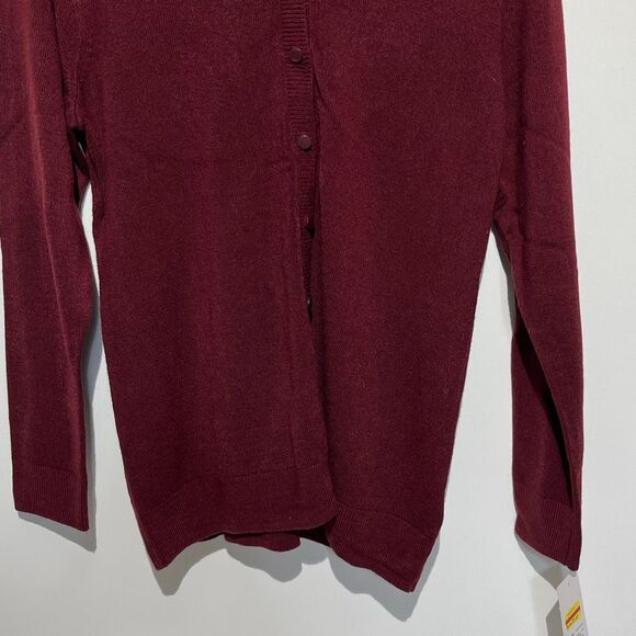 Women's Croft & Barrow® Cozy Cardigan Button Down Long Sleeve size Med. P NWT - Picture 2 of 12